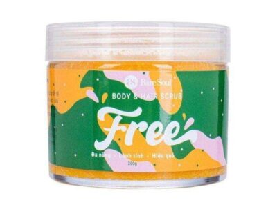Muối Tắm Gội Tẩy Tế Bào Da Đa Năng Cho Tóc Và Cơ Thể BareSoul Free Body & Hair Scrub 300G
