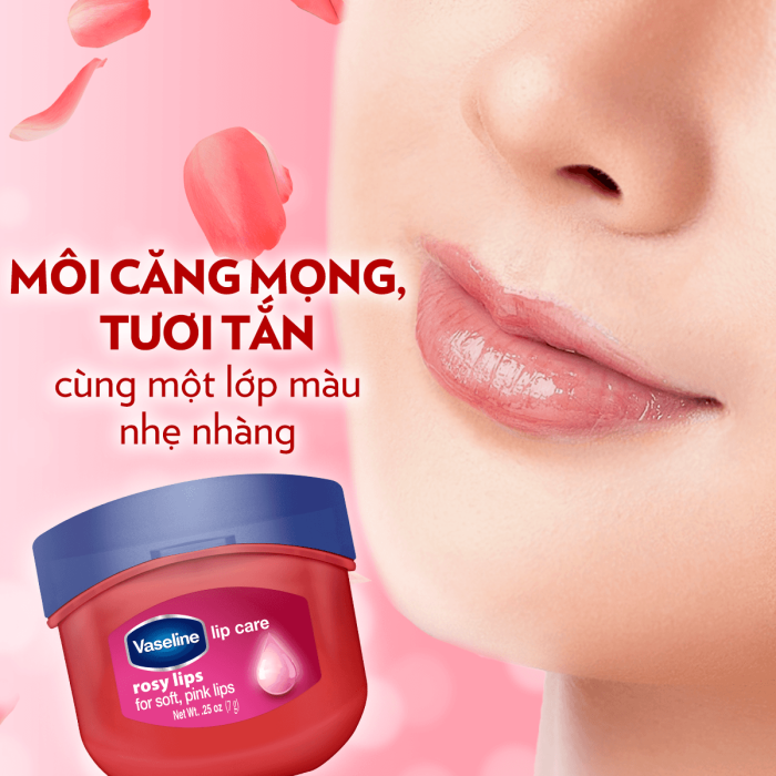 Sáp Dưỡng Môi Vaseline Hồng Xinh 7g - Ảnh 2